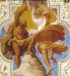 Hercules geleid door Deugd